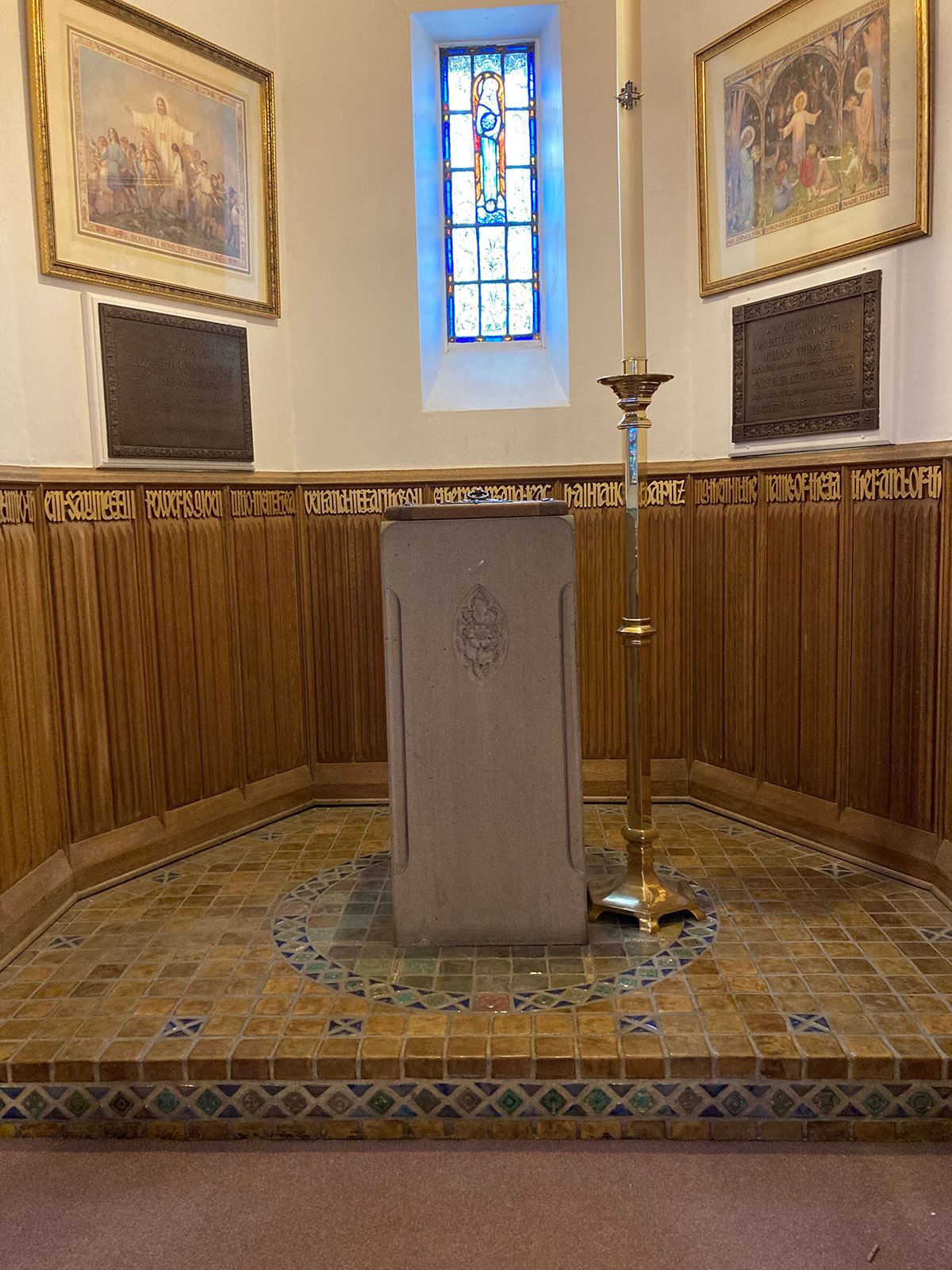 Sacred statue inside St. Peter’s Episcopal Cathedral